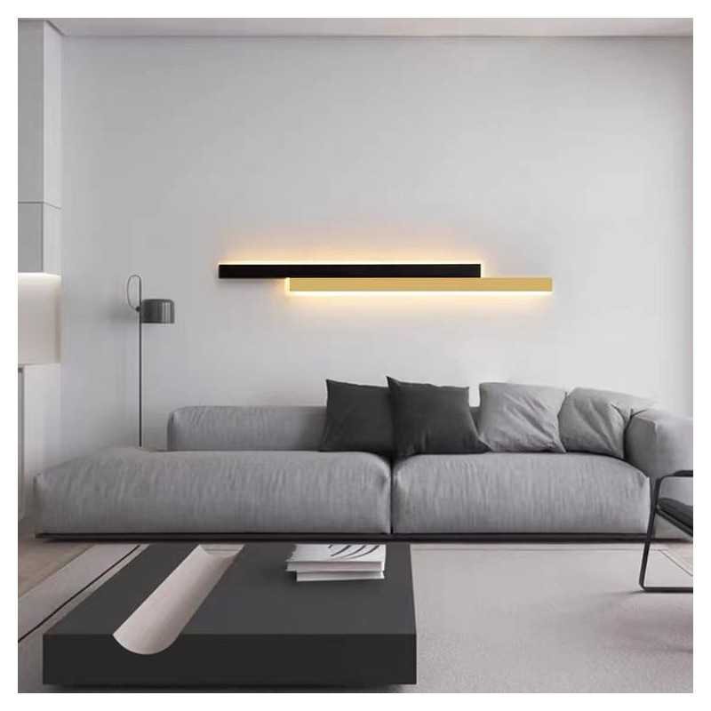 Aplica Cu Led 3929 Bk+gd 60cm 3 Functii Lumina Rece/calda/neutra