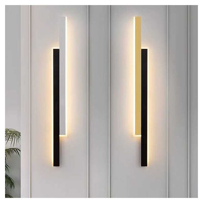 Aplica Cu Led 3929 Bk+wt 80cm 3 Functii Lumina Rece/calda/neutra