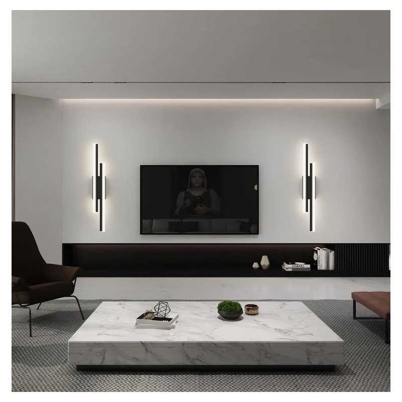 Aplica Cu Led 3930 Bk 24W 40cm 3 Functii Lumina Rece/calda/neutra