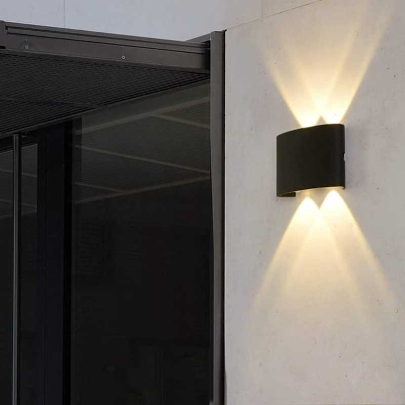 APLICA CU LED EXTERIOR LUMINA CALDA 2056/2 BK