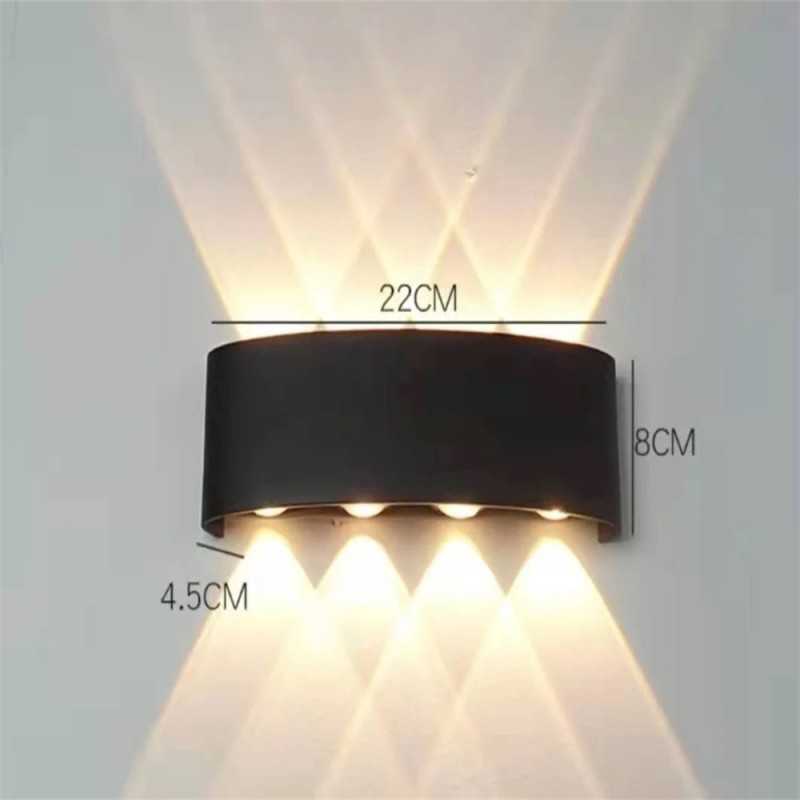 APLICA CU LED EXTERIOR LUMINA CALDA 2056/4 BK