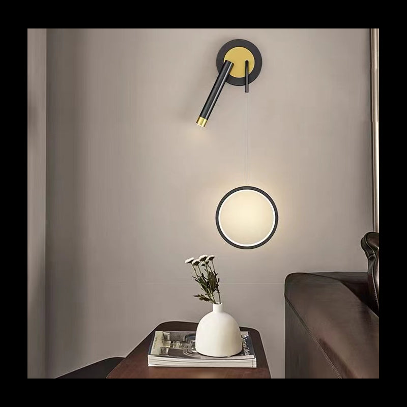 APLICA CU LED LUMINA NEUTRA SE-W2578 BK A+B (2B/SET)