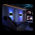 Aplica cu LED Perete Exterior Negru lumina blue