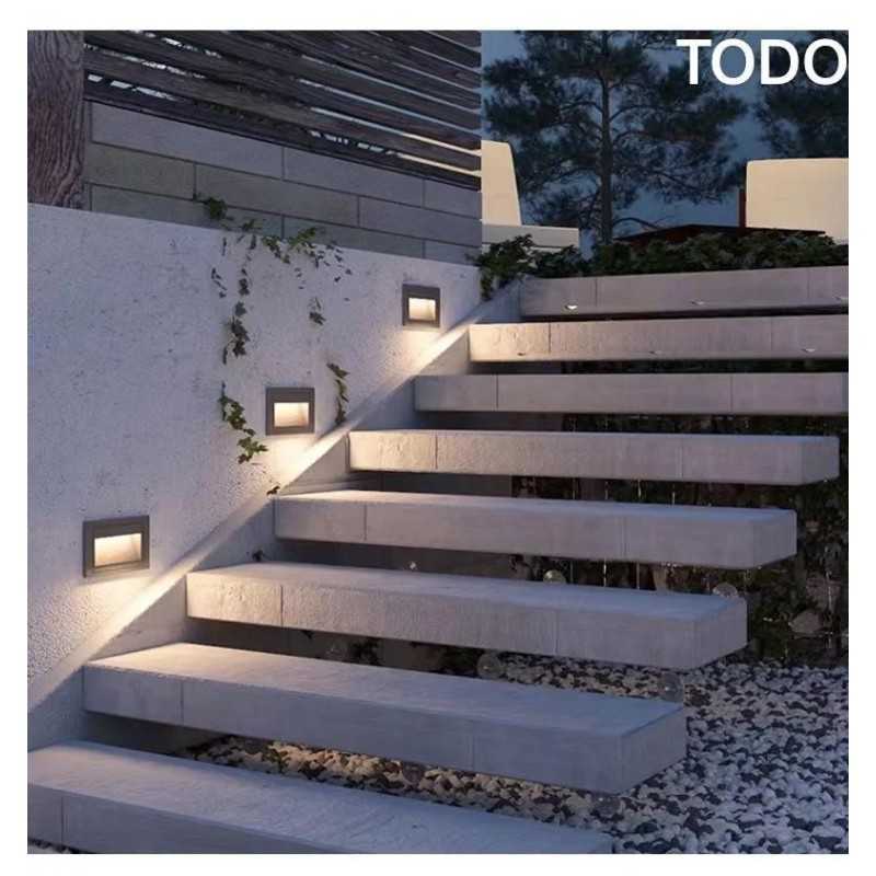 APLICA CU LED SCARA EXTERIOR LUMINA CALDA SH W805 2W