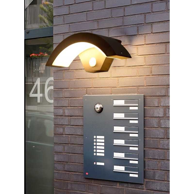 APLICA CU LED +SENZOR DE MISCARE EXTERIOR FB3017 9W 4000K LUMINA NEUTRA
