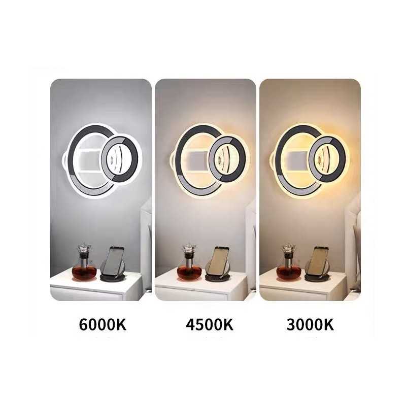 Aplica de perete 76W cu LED cu 3 functii lumina calda/rece/neutra