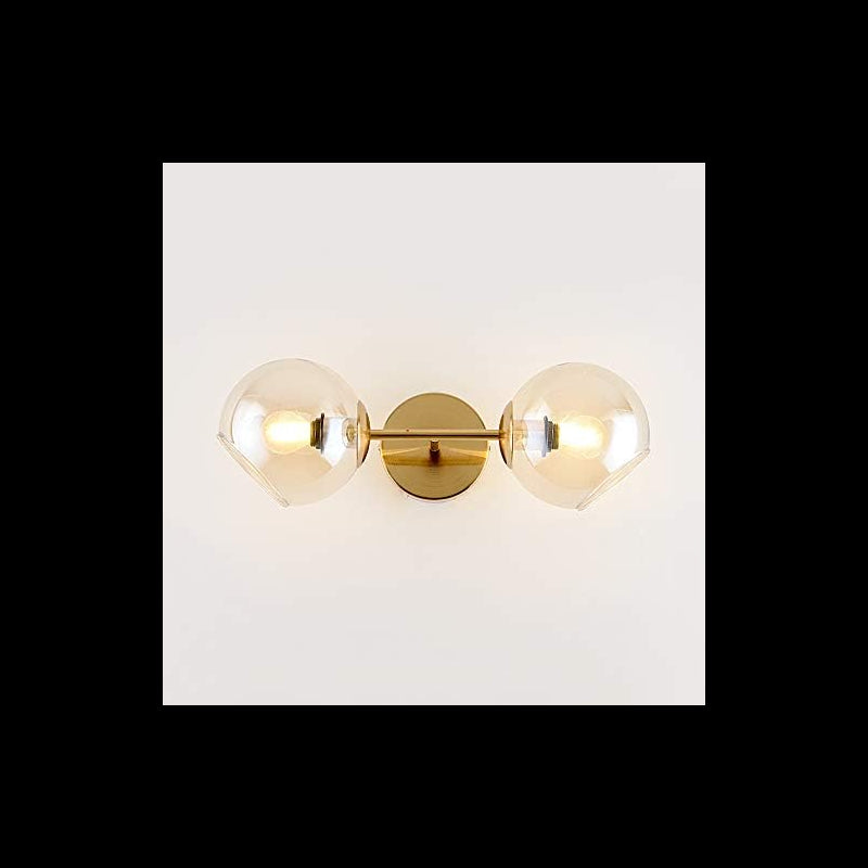 Aplica De Tavan Perete Glob Sticla Transparent E27x2