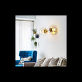 Aplica De Tavan Perete Glob Sticla Transparent E27x2