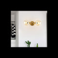 Aplica De Tavan Perete Glob Sticla Transparent E27x2
