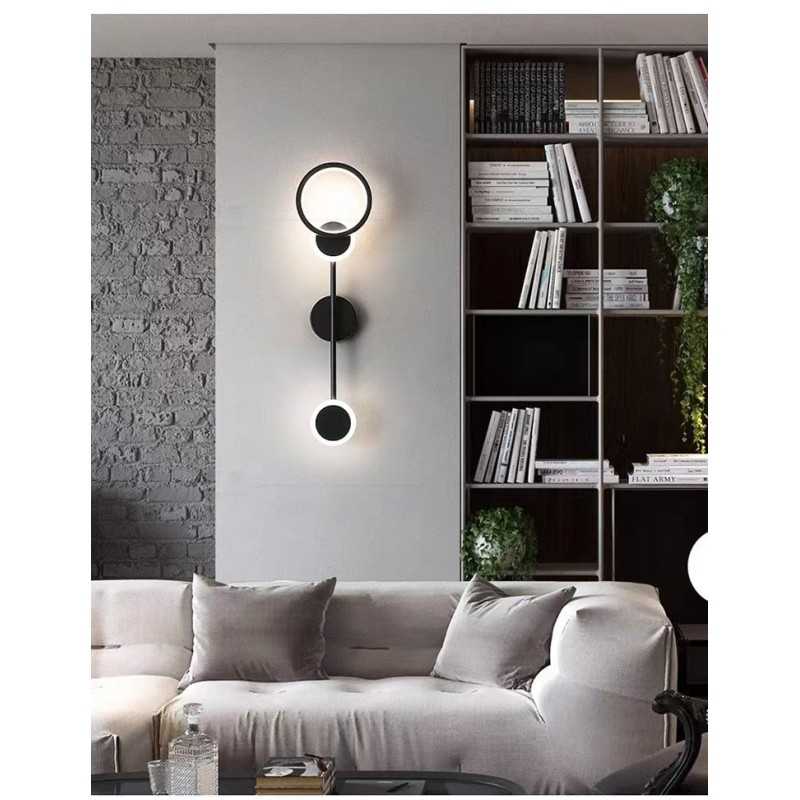 Aplica LED 60CM 30W Negru 3 Tipuri De Lumina