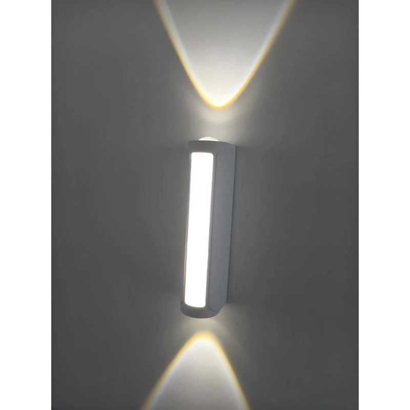 Aplica LED ALb exterior Perete 7W Lumina clada IP65