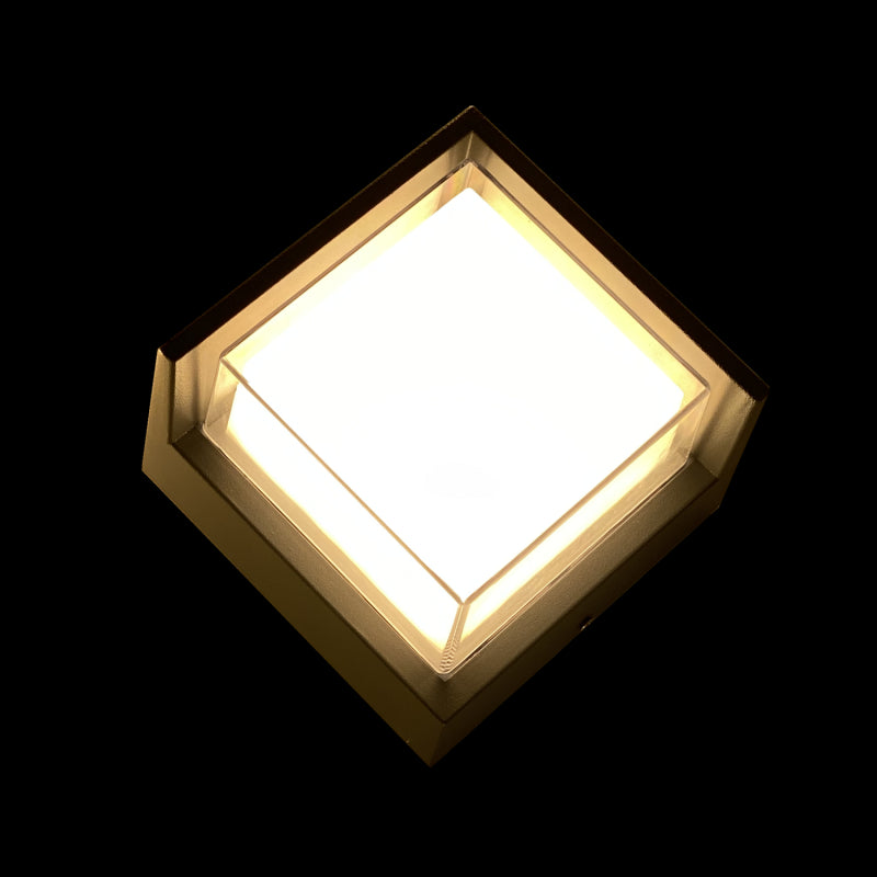 Aplica LED Moderna Patrat Exterior 12W Lumina calda