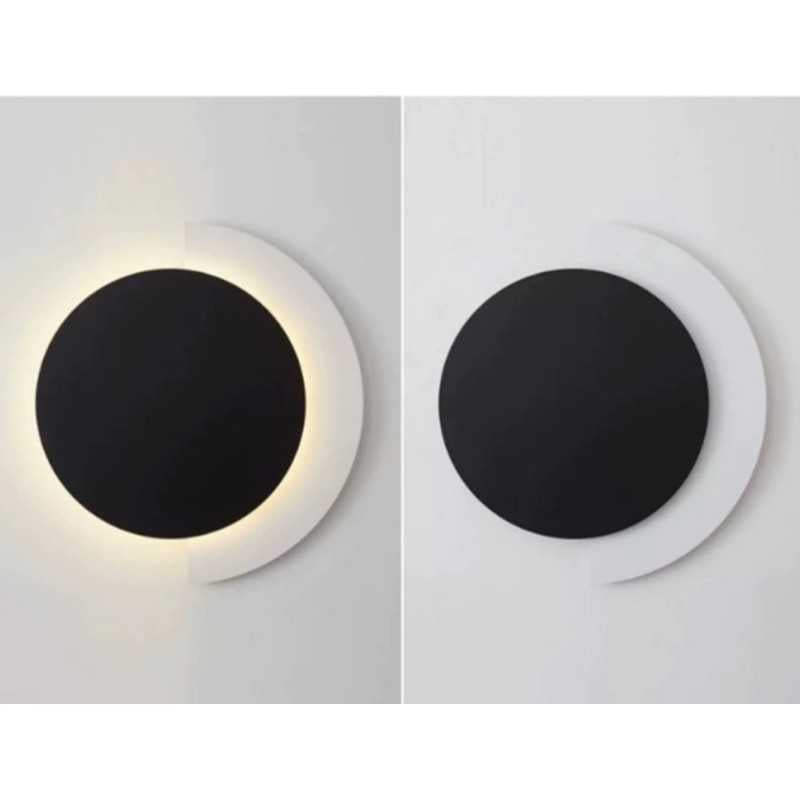 Aplica LED Negru D24CM 3 Functii 20W