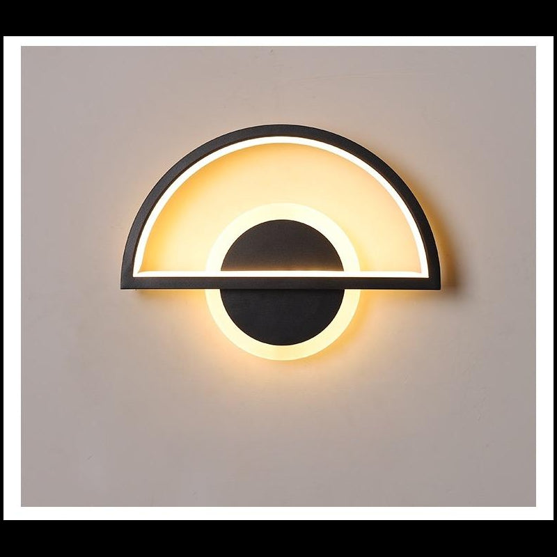 Aplica LED Negru Wall Mounted Perete 34W ,3 Tipuri De Lumina