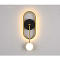 Aplica LED Negru+Gold Moderna Perete 34W,3 Tipuri De Lumina
