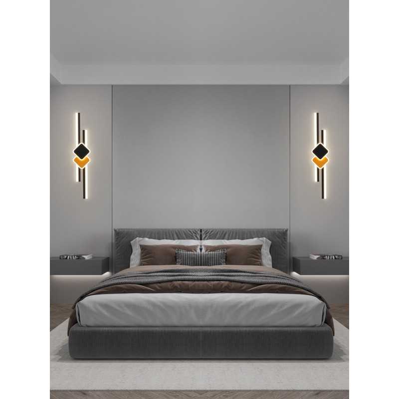 Aplica LED Perete 60W Negru 3 Tipuri De Lumina