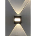 Aplica LED Perete Negru IP65 Moderna 4W Lumina calda