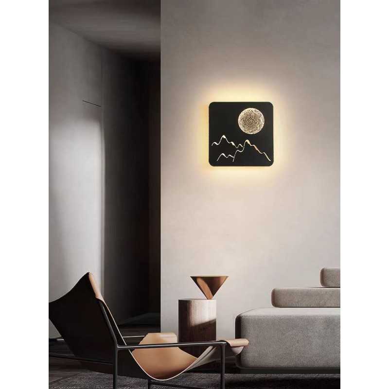 Aplica Munti si Luna Cu LED 24W Cu 3 Functii rece/calda/neutra