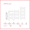 CALORIFER APOLLO 050/140 RAL 9010 + KIT Textured Beige Radox 1001 TEXT - imagine 8