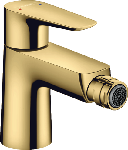 BATERIE BIDEU TALIS E CU VENTIL, POLISHED GOLD OPTIC