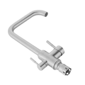 Baterie Bucătărie cu 3 Căi, pentru Apă Filtrată, Crom, Finisaj Lucios, Pipă Pivotantă, Înălțime 360 mm Aquator - imagine 3