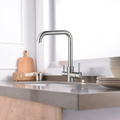 Baterie Bucătărie cu 3 Căi, pentru Apă Filtrată, Crom, Finisaj Lucios, Pipă Pivotantă, Înălțime 360 mm Aquator - imagine 4