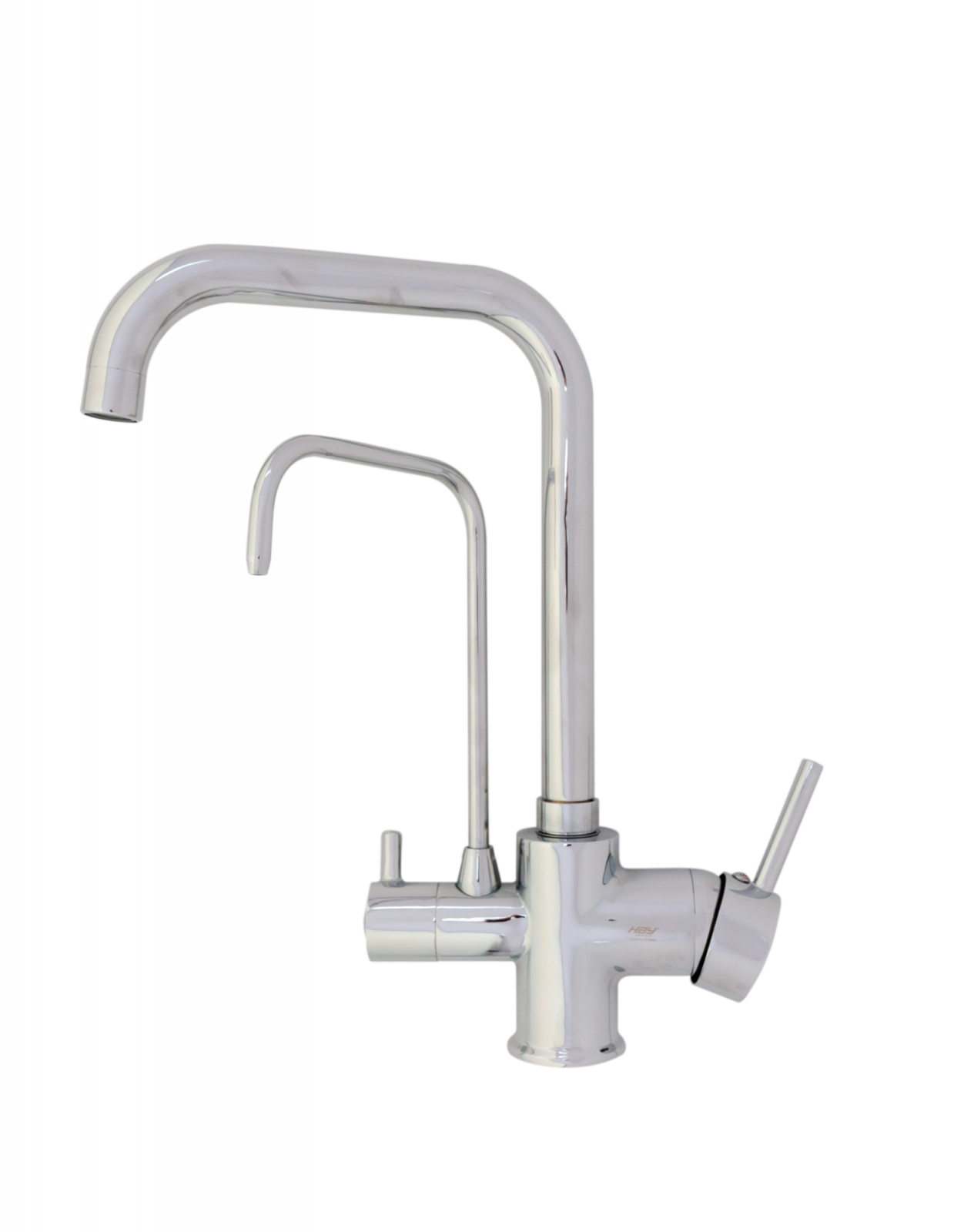 Baterie bucătărie cu 3 căi pentru filtru de purificare, argintiu nichelat Aquator - imagine 4