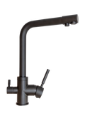 Baterie Bucătărie cu 3 Căi, pentru Apă Filtrată, Neagră, Finisaj Mat, Pipă Pivotantă, Înălțime 330mm Aquaphor Aquator - imagine 4