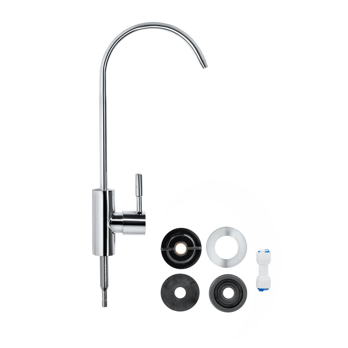 Baterie chiuveta bucătărie pentru apa filtrată - monocomanda Crom Aquator - imagine 3