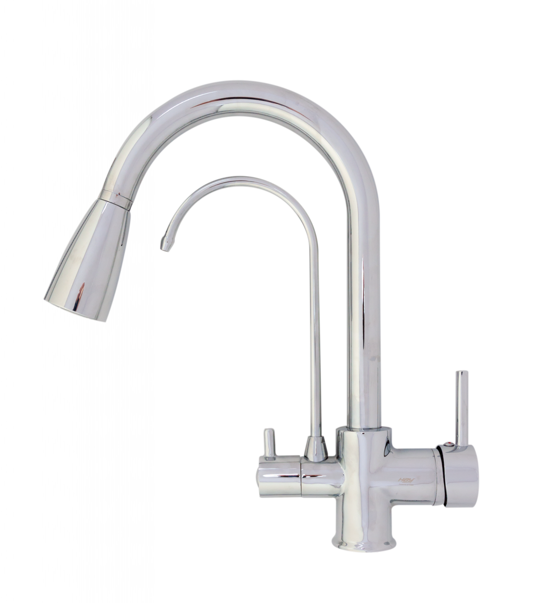 Baterie bucătărie cu 3 căi pentru filtru de purificare, crom Aquaphor Aquator 2007-CHROME