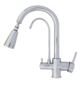 Baterie bucătărie cu 3 căi pentru filtru de purificare, crom Aquaphor Aquator 2007-CHROME - imagine 3