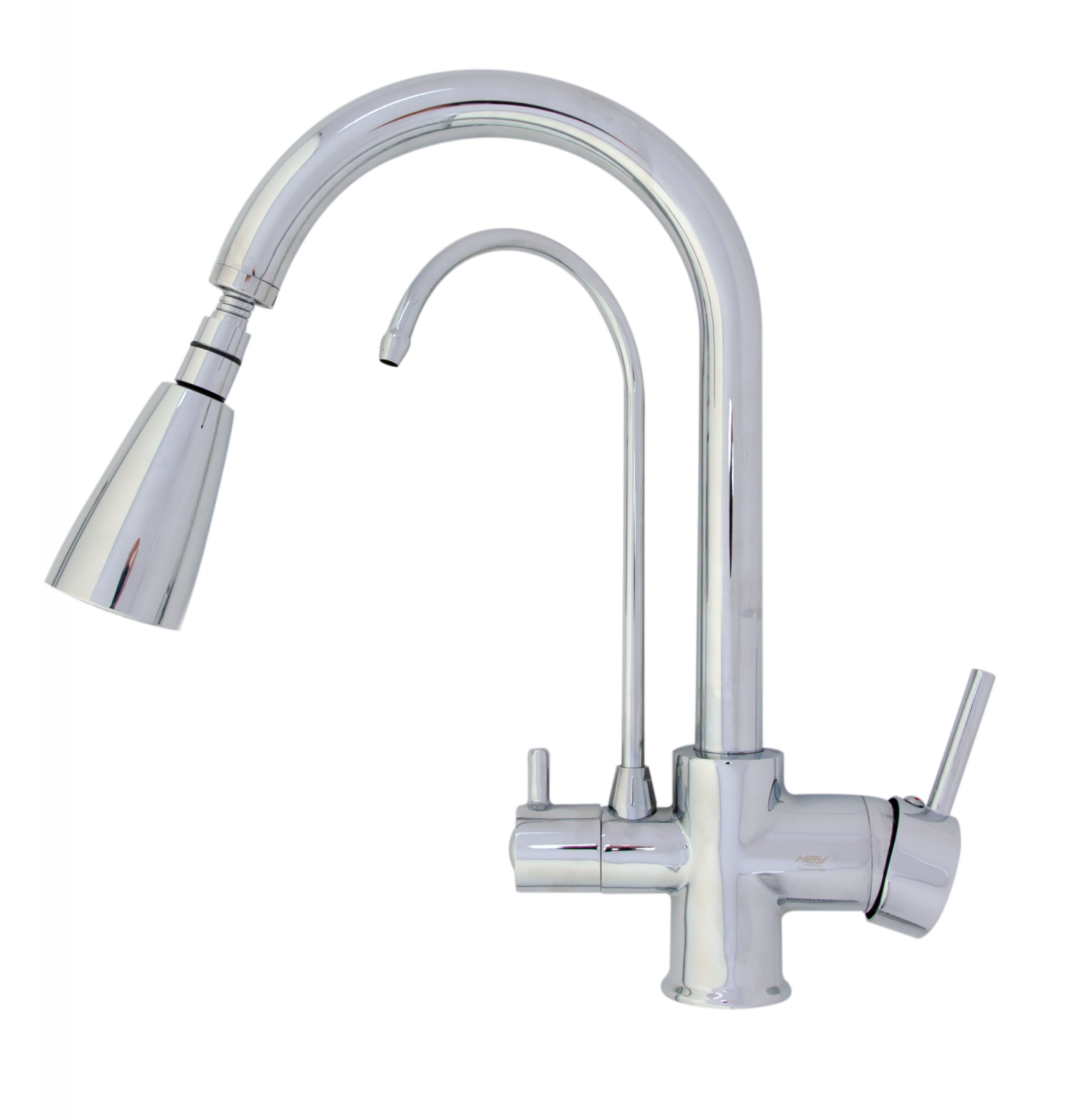 Baterie bucătărie cu 3 căi pentru filtru de purificare, crom Aquaphor Aquator 2007-CHROME - imagine 3