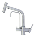 Baterie bucătărie cu 3 căi pentru filtru de purificare, crom Aquator