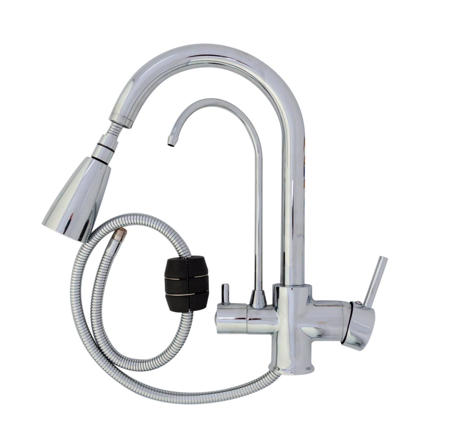 Baterie bucătărie cu 3 căi pentru filtru de purificare, crom Aquaphor Aquator 2007-CHROME - imagine 4