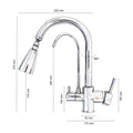 Baterie bucătărie cu 3 căi pentru filtru de purificare, crom Aquaphor Aquator 2007-CHROME - imagine 5