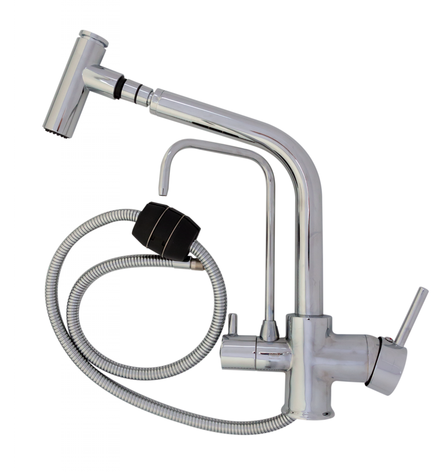 Baterie bucătărie cu 3 căi pentru filtru de purificare, crom Aquator - imagine 4