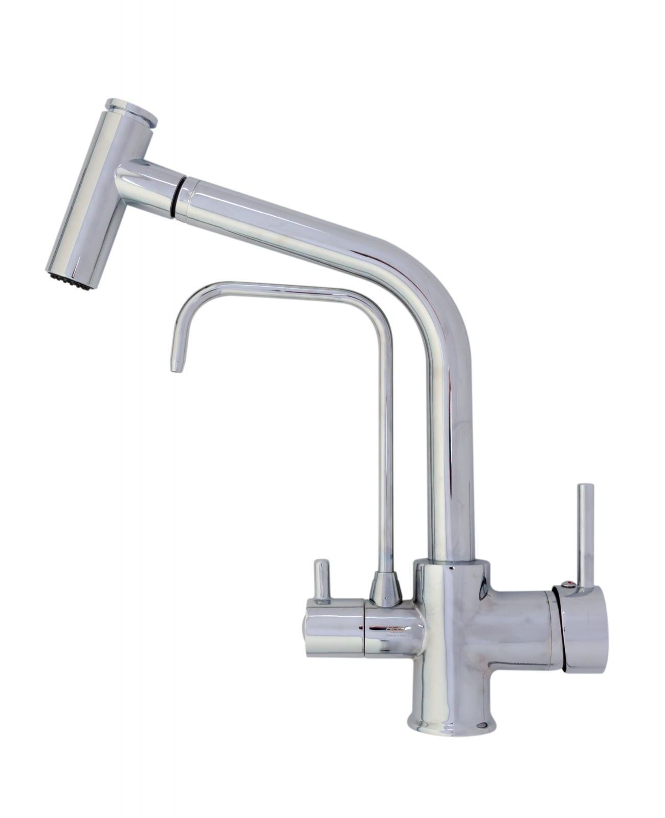 Baterie bucătărie cu 3 căi pentru filtru de purificare, crom Aquator - imagine 3