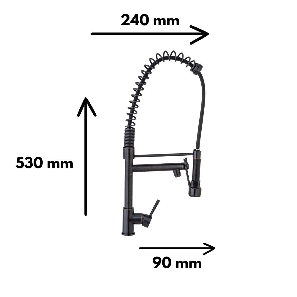 Baterie bucătărie, neagra Aquator - imagine 3