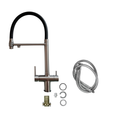 Baterie Bucătărie cu 3 Căi, pentru Apă Filtrată, Gri, Finisaj Mat, Pipă Pivotantă, Înălțime 540mm Aquator - imagine 3
