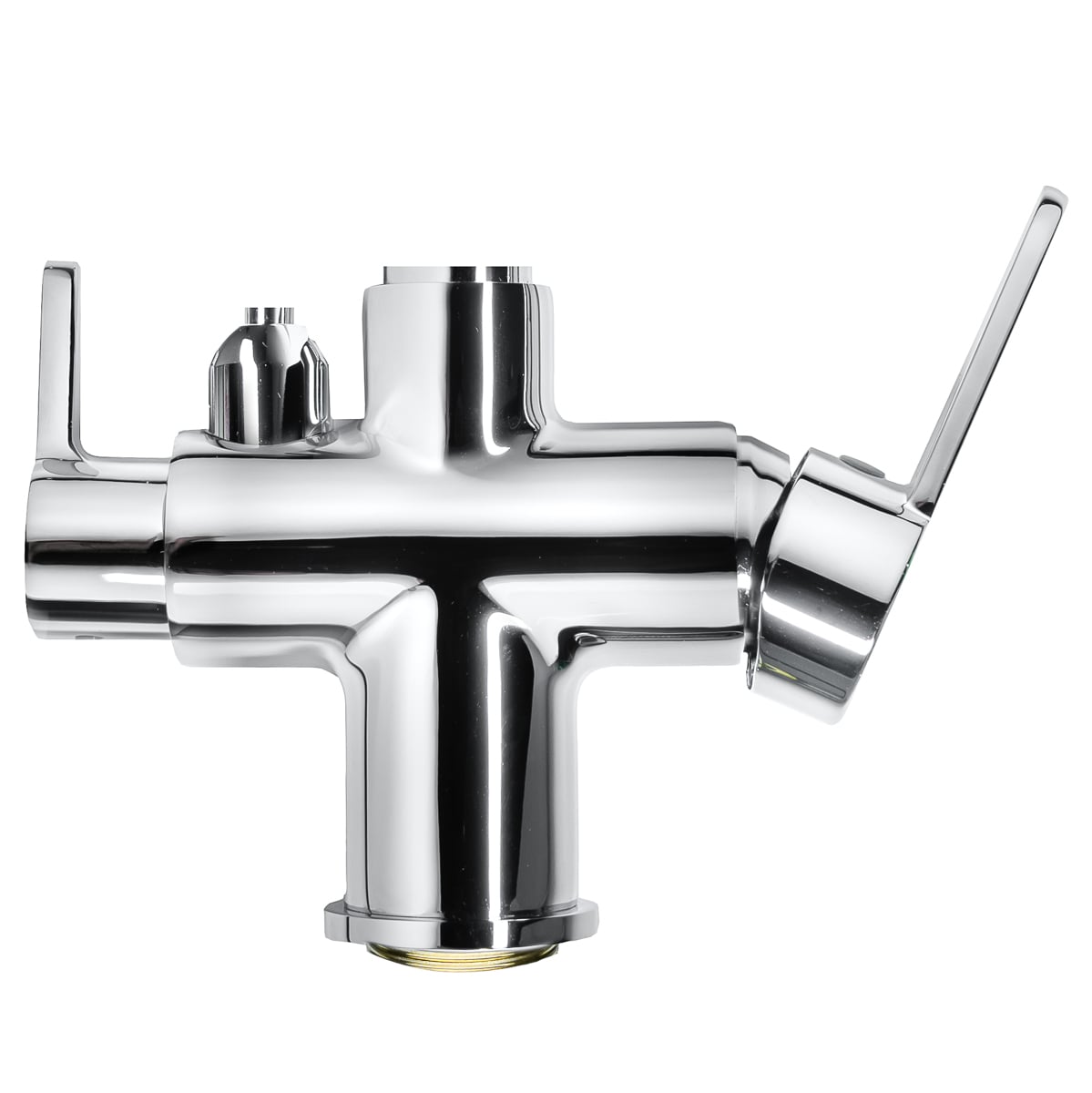 Baterie Bucătărie cu 3 Căi, Pipă Separată pentru Apă Filtrată, Chrome, Finisaj Lucios, Înălțime 410mm Aquator - imagine 5