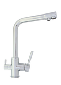 Baterie Bucătărie cu 3 Căi, pentru Apă Filtrată, Crom, Finisaj Lucios, Pipă Pivotantă, Înălțime 330mm Aquaphor Aquator - imagine 4