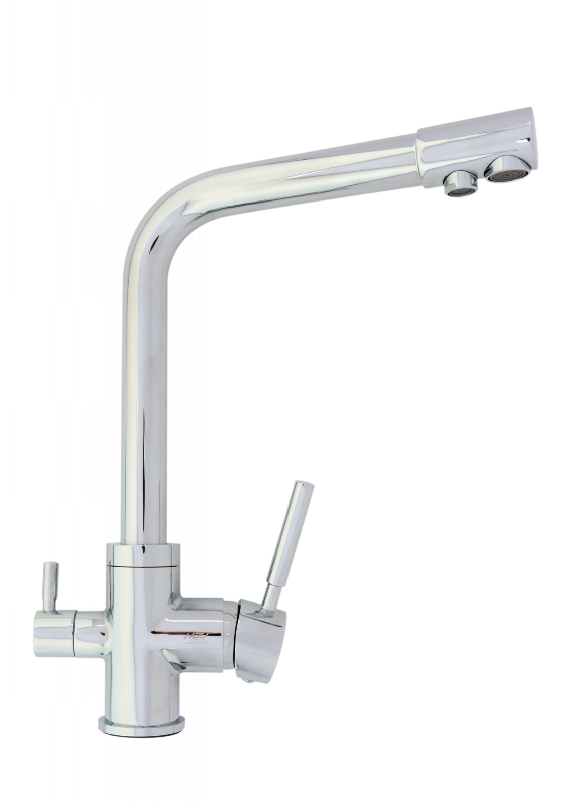 Baterie Bucătărie cu 3 Căi, pentru Apă Filtrată, Crom, Finisaj Lucios, Pipă Pivotantă, Înălțime 330mm Aquaphor Aquator - imagine 4