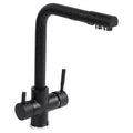 Baterie bucătărie cu 3 căi pentru filtru de purificare, neagră mat cu puncte mici Aquaphor Aquator