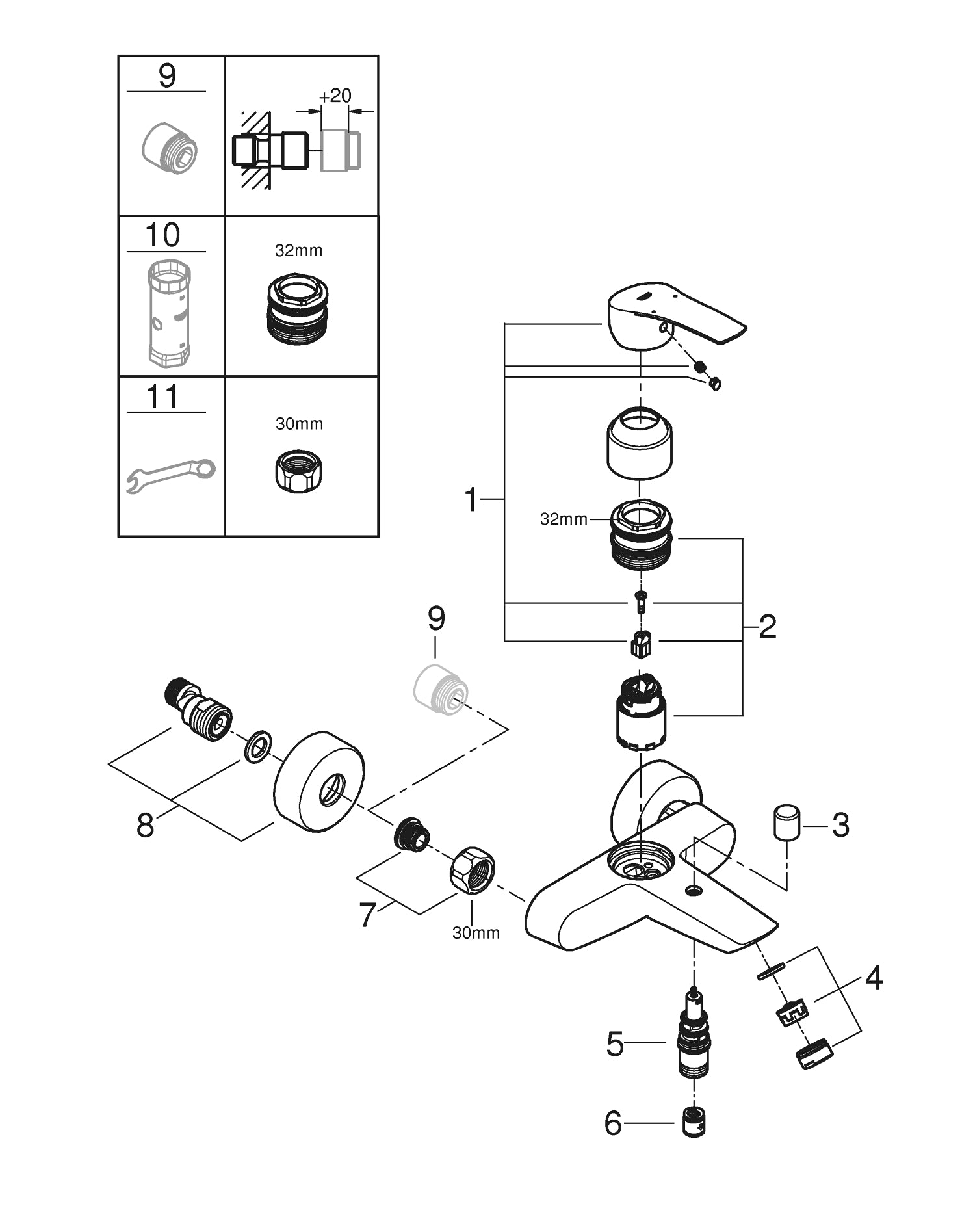 BATERIE LAVOAR LOGIS 100 4