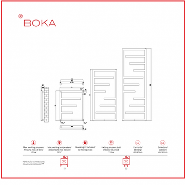 Calorifer Boka  + Kit Gold Mw136E (disponibil pe baza de comanda la furnizor)