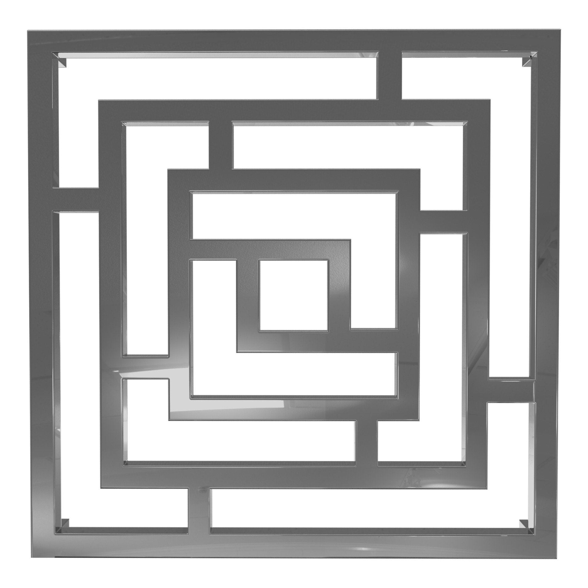 Calorifer decorativ inox 690/690 mm BROC (include kit de instalare)