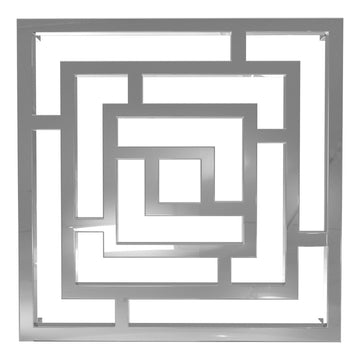 Calorifer decorativ cromat 690/690 mm BROC (include kit de instalare)