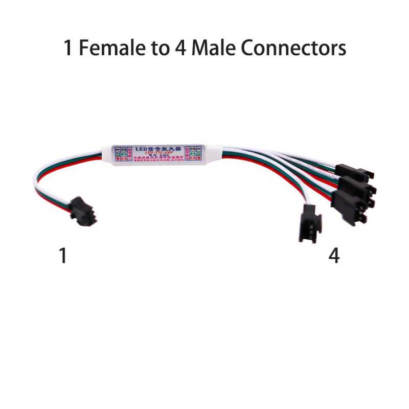 Cablu conector 1 la 4, pentru Banda LED 2835 24v Digital max 100m
