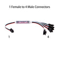 Cablu conector 1 la 4, pentru Banda LED 2835 24v Digital max 100m