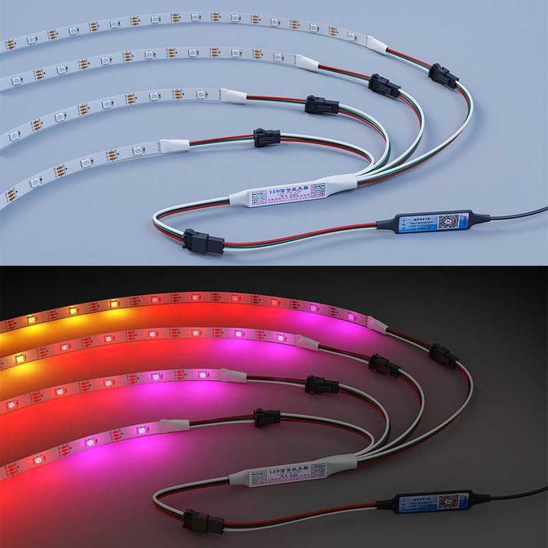 Cablu conector 1 la 4, pentru Banda LED 2835 24v Digital max 100m